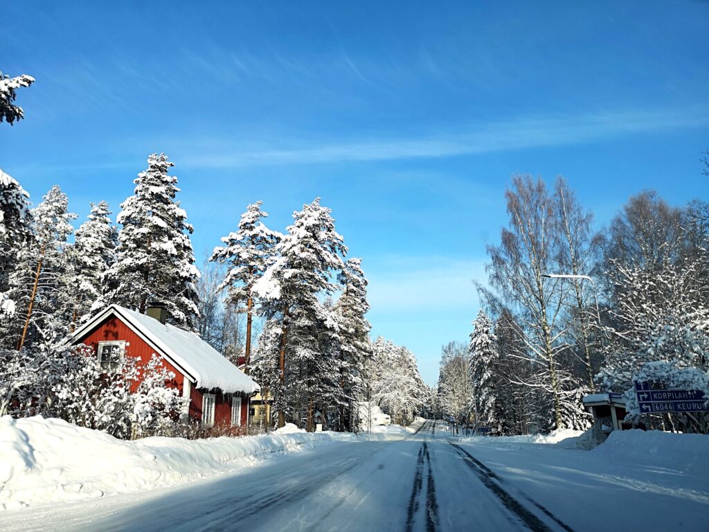 Koskenpään talvinen keskusta